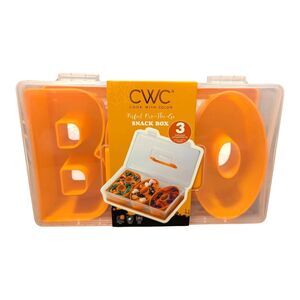 CWC Halloween BOO Snackle Box Cook With Color Orange NEW BENTO